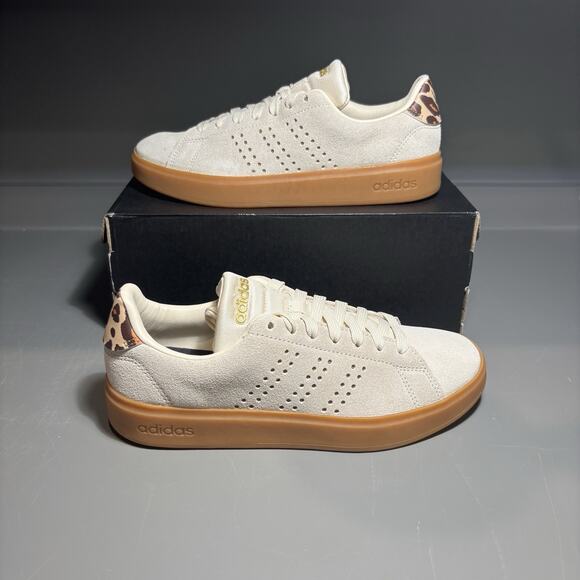 Adidas Advantage 2.0 JQ7396 Sneaker Women's White Lace-Up Tennis Shoes Size 6 - Picture 2 of 7